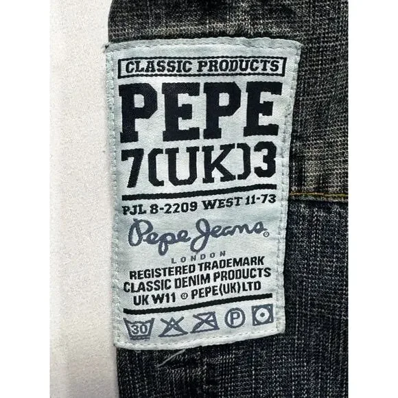Vintage Y2K Pepe Jeans London Men's 7(UK)3 Denim Shorts - Size 40x14 - Picture 2 of 6